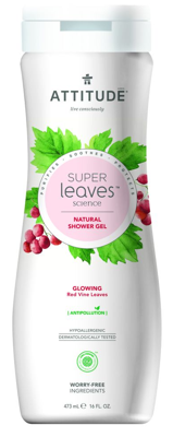 Attitude Super leaves™ douchegel - glowing - red vine leaves