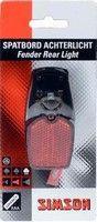 Simson spatbordachterlicht led incl. batterijen op kaart - thumbnail