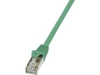 LogiLink CP1015D RJ45 Netwerk Aansluitkabel CAT 5e SF/UTP 25.00 cm Groen Snagless - thumbnail