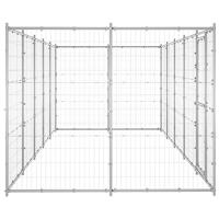 Hondenkennel 12,1 m² gegalvaniseerd staal - thumbnail