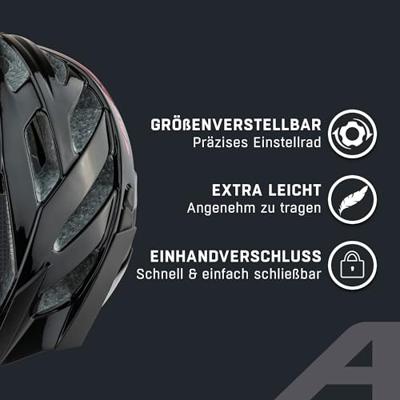 Alpina sports tour helm panoma 2.0 56-59 glans zwart/roze