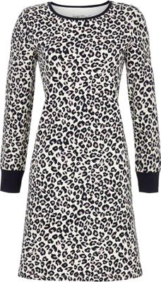 Nachtblauw panterprint nachthemd Ringella