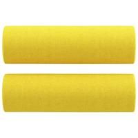 3-delige Loungeset met kussens stof lichtgeel - thumbnail