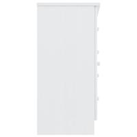Dressoir ALTA 77x35x73 cm massief grenenhout wit - thumbnail