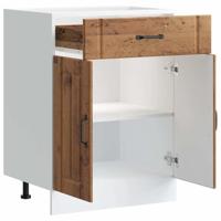 Onderkast Lucca bewerkt hout oud houtkleurig - thumbnail