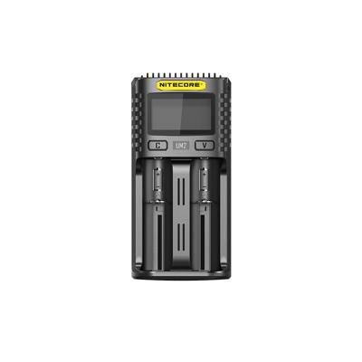 NiteCore UM2 Batterijlader LiFePO4, Li-ion, NiCd, NiMH 10440, 14500, 14650, 16340, 16500, 16650, 17350, 17500, 17650, 18350, 18490, 18500, 18650, 18700, 20700,