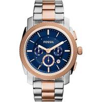 Fossil Heren FS5037 Rosegouden roestvrijstalen quartzhorloge - thumbnail