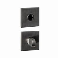 Intersteel WC-sluiting verdekt 53x53x6mm met stift 6-8mm PVD Antraciet - thumbnail