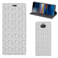 Sony Xperia 10 Plus | Hoesje met Magneet | Stripes Dots - thumbnail