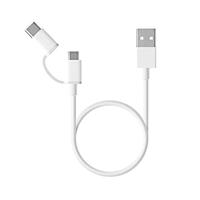 Xiaomi sjx01zm Mi 2-in-1 USB Cable Micro USB to Type CMi 2 en 1 30CM Wit - thumbnail