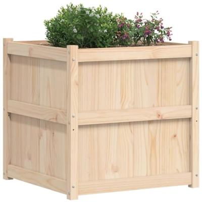 VidaXL Plantenbak 70x70x70 cm massief grenenhout