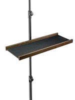 K&M 122a Tray voor microfoonstatief walnoot - thumbnail