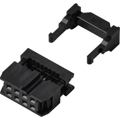 TRU COMPONENTS TC-13537796 Pinconnector Met trekonlasting Rastermaat: 2.54 mm Totaal aantal polen: 8 Aantal rijen: 2 1 stuk(s)