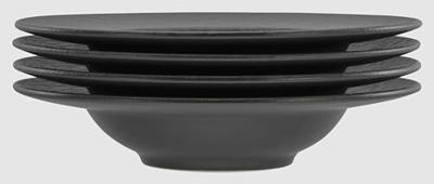 Creatable Serviesset Leisteen Black (4-delige bordenset) Creatable Serviesset Leisteen Black (4-delige bordenset)