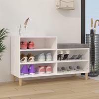 VidaXL Schoenenkast 102x36x60 cm bewerkt hout wit - thumbnail
