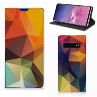 Samsung Galaxy S10 Stand Case Polygon Color - thumbnail