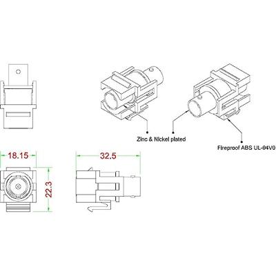 Renkforce RF-KS-BNC BNC-inbouwmodule Keystone