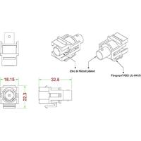 Renkforce RF-KS-BNC BNC-inbouwmodule Keystone - thumbnail