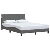 Bedframe zonder matras "Hanko" stof donkergrijs 140x190 cm - thumbnail