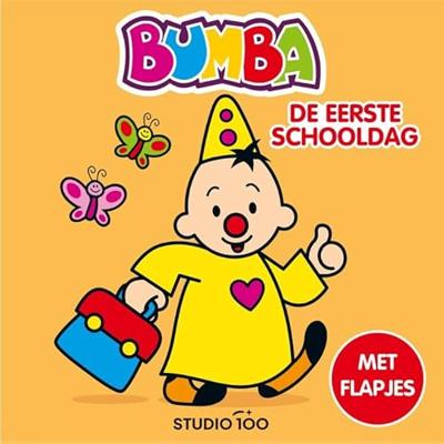 Studio 100 Bumba kartonboek met flapjes - de eerste schooldag