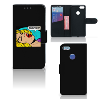 Motorola Moto E6 Play Wallet Case met Pasjes Popart Oh Yes - thumbnail