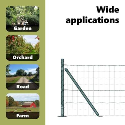 VidaXL Hek met paal groen 0,6 x 25 m staal en pvc