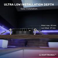 Set van 6 Rome smart inbouwspots - IP44 Waterdicht - 6 Watt 480 lumen - Kantelbaar - Lage inbouwdiepte 27mm - Wifi + Bluetooth - RGBWW - Google Home, Amazon Alexa en Siri - Zwart - Voor binnen en buiten - thumbnail