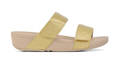 FitFlop TM Textured Slides slippers goud FitFlop TM Textured Slides slippers goud