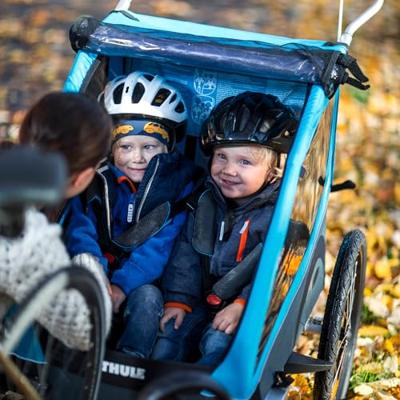 THULE fiets-kinderkar "coaster xt" child trailer coaster xt blue - thumbnail