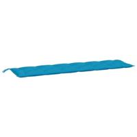 Tuinbankkussens 2 st 200x50x7 cm oxford stof lichtblauw - thumbnail