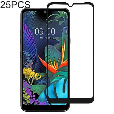 25 stuks 9H volledige scherm volledige gehard glas film voor LG X6 (2019)/q60/K50