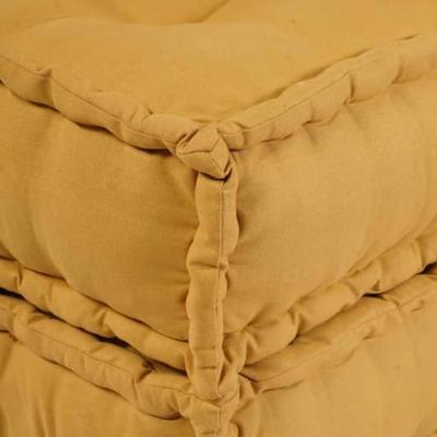 Poef modulair 70x70x36 stof geel Poef modulair 70x70x36 stof geel