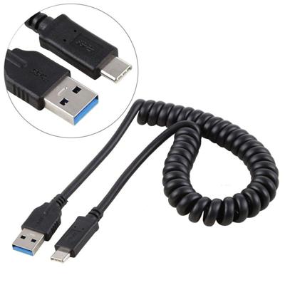 1 5 m hoge snelheid USB 3.0 Male naar USB-C / Type-C Male intrekbare voorjaar verlengkabel