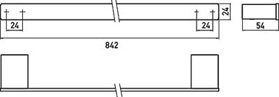 Emco Loft Handdoekhouder 80cm Zwart