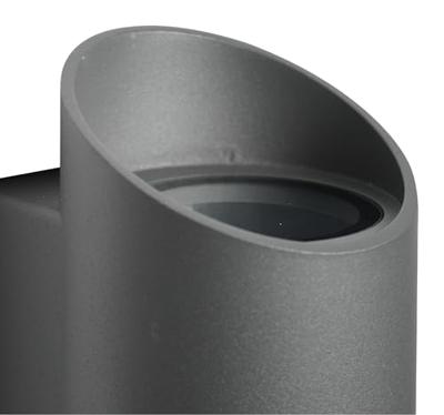 Enzo Nordlux wandlamp nico rond 2x gu10 antraciet ip54 - 4800918 Enzo Nordlux wandlamp nico rond 2x gu10 antraciet ip54 - 4800918