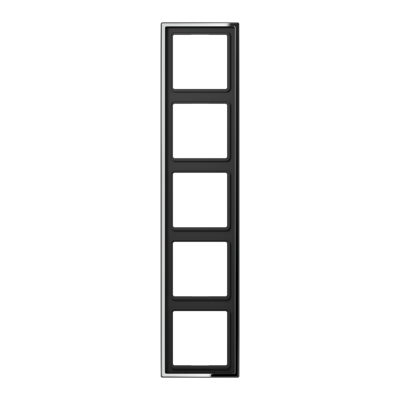 Jung LS990 afdekraam 5-voudig glanzend chroom