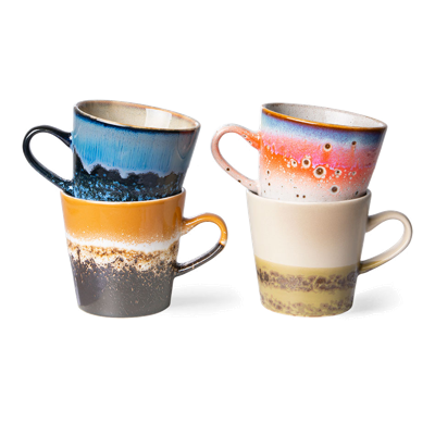 Americanokopje 70's (Ø8,5 cm) (260 ml) (set van 4)