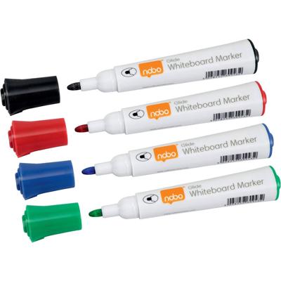 Nobo GLIDE DRYMARKERS ASSORTI X 4