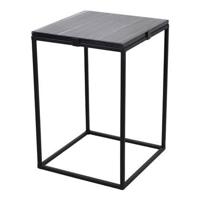 LOFT42 Marble Bijzettafel Vierkant Zwart - Metaal - Marmer - 32x32x46 - thumbnail