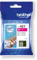 Originele inktcartridge Brother LC-421M Magenta - thumbnail