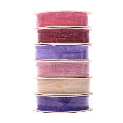 Vaessen Creative • organzalint 6 kleuren 3mmx2m baby roze