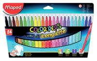 Viltstift maped colorpeps long life set 24 kleuren - thumbnail