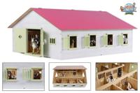 Kids GLOBE paardenstal roze met 7 boxen, 1:24 - thumbnail