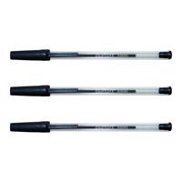 Balpen quantore stick zwart | 50 stuks - thumbnail