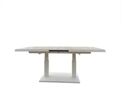 Trestino verstelbare lounge tuintafel codell pop-up extension 183x88x75cm wit
