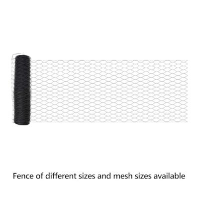 VidaXL Hexagon hek grijs 0,4 x 25 m pvc