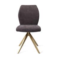 Jesper Home Eetkamerstoel 'Ikata' Turn Gold, kleur Almost Black - thumbnail