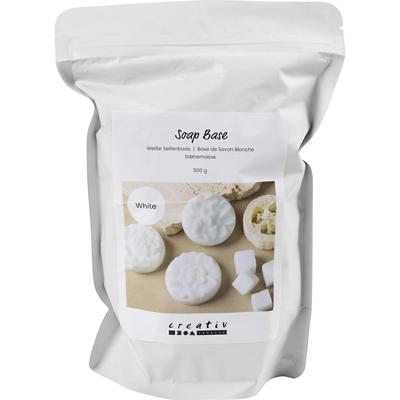 Creativ Company Witte zeep basis, granules, 500 gr/ 1 doos