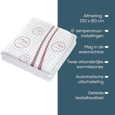 Beurer UB 90 Cosy Elektrische onderdeken 60 W Wit
