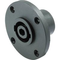 Kash 55230 Luidsprekerconnector Flensbus, contacten recht Aantal polen: 4 Zwart 1 stuk(s) - thumbnail